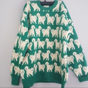 Vintage cozy cat sweater perfect for fall! 🍂🍁